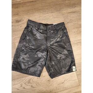 George Commuter Black Camo Shorts SZ 30 Above the Knee 9" Inseam Moisture Wickin